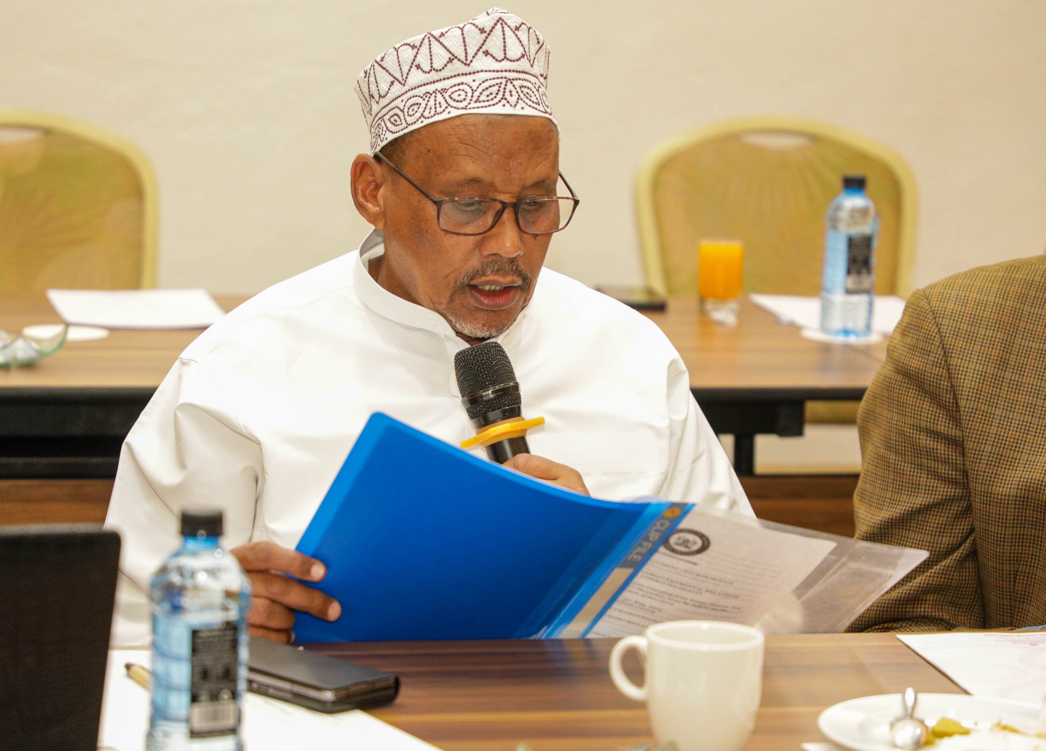 Committee Chair Sen Mohamed Abass