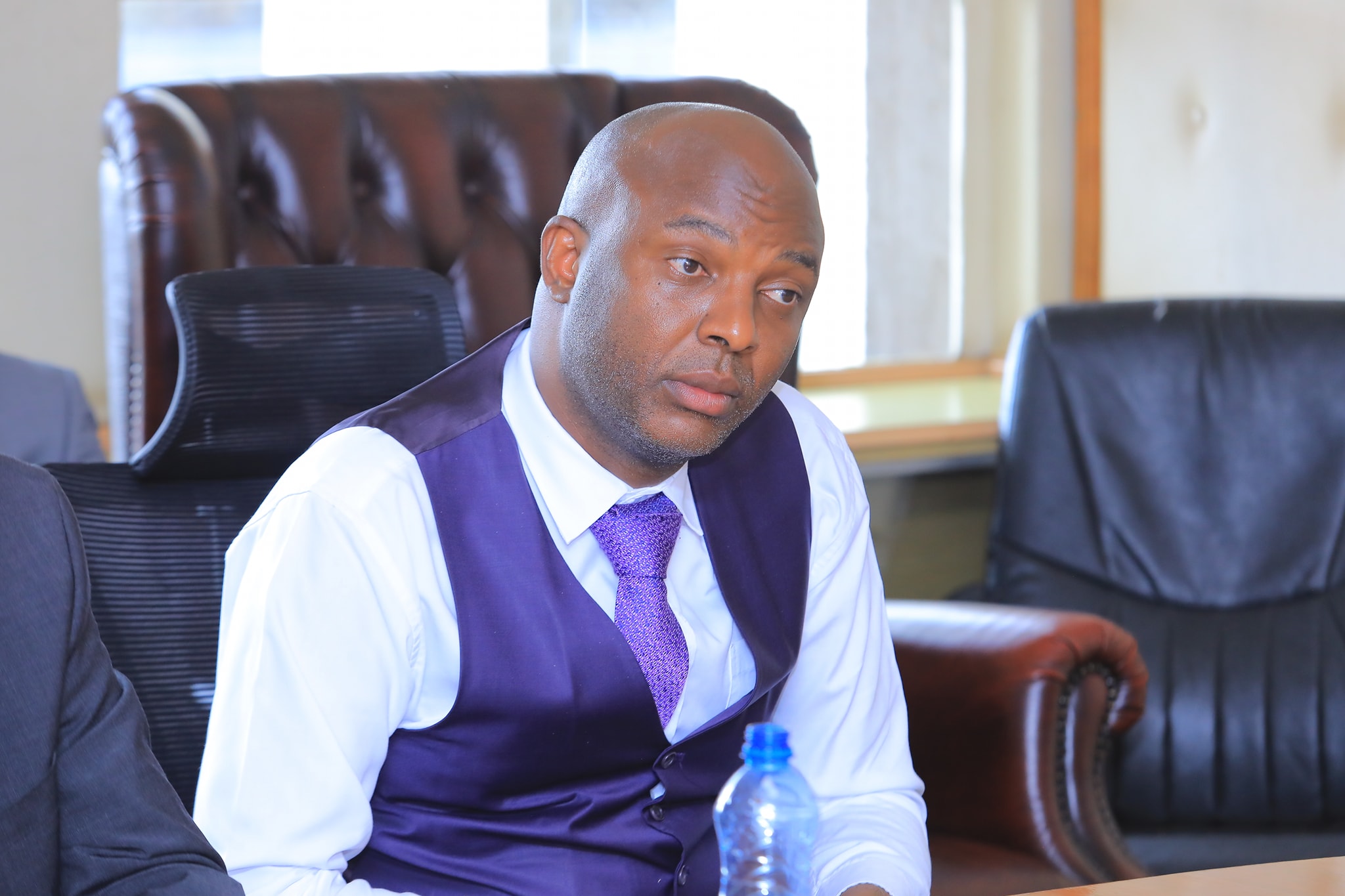  H.E. Governor Irungu Kang’ata of Murang’a County  during the signing of IPA  cooperation in implementing the education function, between the Ministry of Education and the county governments of Murang’a and Mandera.