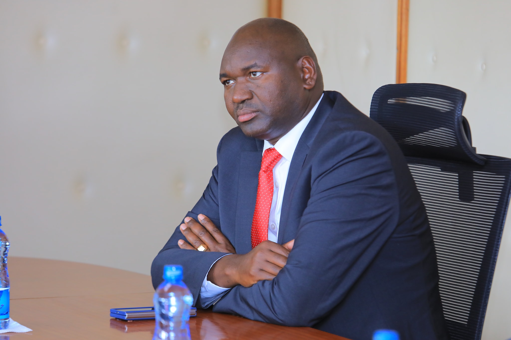 PS  Basic Education  Prof. Julius Kibet Bitok   during the signing of IPA  cooperation in implementing the education function, between the Ministry of Education and the county governments of Murang’a and Mandera.