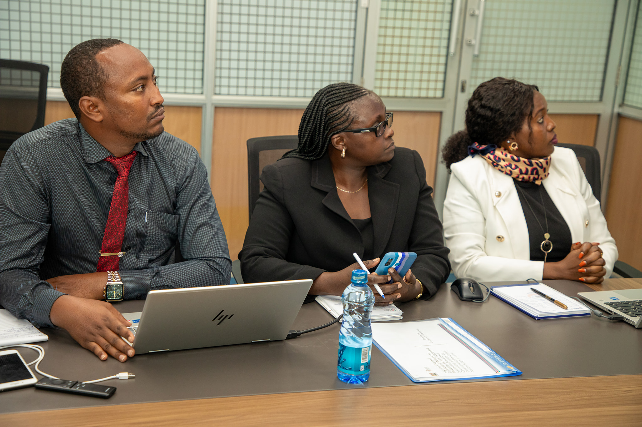 Staff during presentation