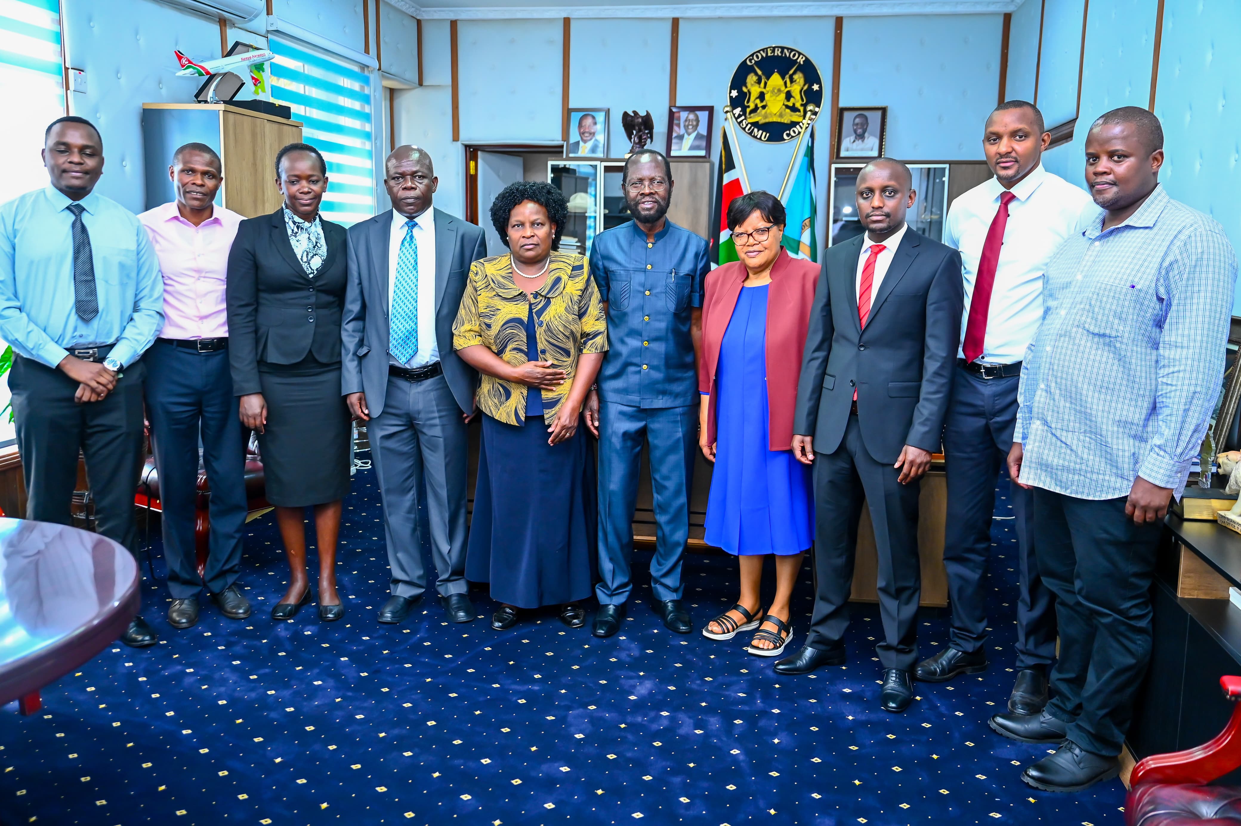 Group photo with the multi agency team