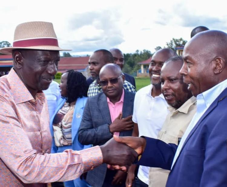 IGRTC Chairman, CPA Kithinji Kiragu,  joined other leaders in welcoming H.E. President William Ruto to Embu County during his development tour of the region.