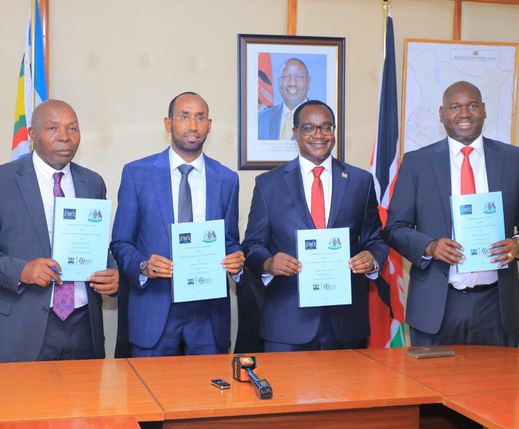 Signing of Intergovernmental Partnership Agreements on cooperation in implementing the education function, between the Ministry of Education and the county governments of Murang’a and Mandera.