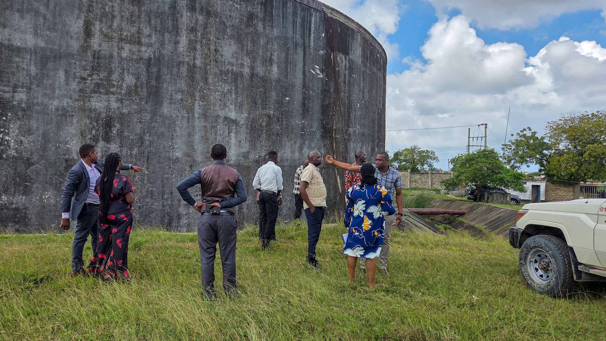 Site visit  by IGRTC Members to  Nguu Tatu Water Reservoir Mombasa.