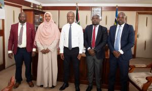  Courtesy call on Principal Secretary Jonathan Mueke of the State Department for Livestock Development.