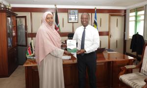  Courtesy call on Principal Secretary Jonathan Mueke of the State Department for Livestock Development.