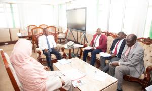  Courtesy call on Principal Secretary Jonathan Mueke of the State Department for Livestock Development.