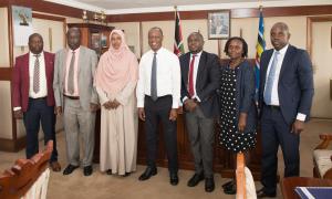  Courtesy call on Principal Secretary Jonathan Mueke of the State Department for Livestock Development.